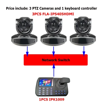 Wide Angle Broadcasting PTZ IP HDMI 5X Optical Zoom Camera for Onvif IP Software and 5Inch LCD Display Network Keyboard
Wide Angle Broadcasting PTZ IP HDMI 5X Optical Zoom Camera for Onvif IP Software and 5Inch LCD Display Network Keyboard