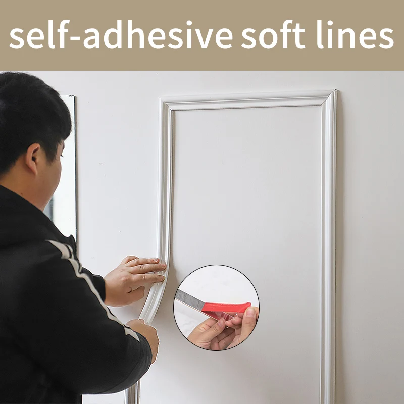 5 M Waterproof Decorative Strip Self Adhesive Line of Mirror Frame Soft PVC Decorative Line Frame Trim room decor aesthetic
5 M Waterproof Decorative Strip Self Adhesive Line of Mirror Frame Soft PVC Decorative Line Frame Trim room decor aesthetic
