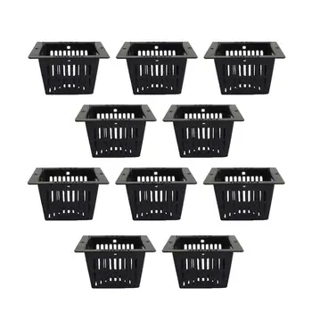 10pcs Planting Basket Green Planting Root Square Plant Water Culture Garden Greenhouse Planting Soilless Cultivation Pots Black
10pcs Planting Basket Green Planting Root Square Plant Water Culture Garden Greenhouse Planting Soilless Cultivation Pots Black