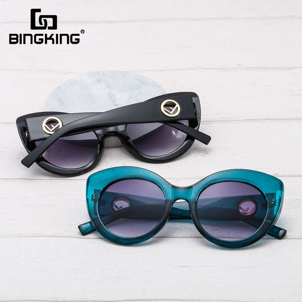 Bingking New Cat Eye Sunglasses Fashion Trend with the Same Sunglasses Female Personality Europe and America Glasses Uv400 
Bingking New Cat Eye Sunglasses Fashion Trend with the Same Sunglasses Female Personality Europe and America Glasses Uv400