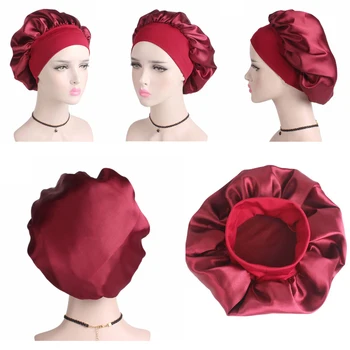 Women's Satin Solid Wide-brimmed Sleeping Hat Night Sleep Cap Hair Care Bonnet Nightcap For Women Men Unisex Cap bonnet de nuit
Women's Satin Solid Wide-brimmed Sleeping Hat Night Sleep Cap Hair Care Bonnet Nightcap For Women Men Unisex Cap bonnet de nuit