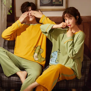 Couple pajamas, long-sleeved trousers, fashionable pullovers, home wear, can be worn outside autumn clothes cotton pajamas
Couple pajamas, long-sleeved trousers, fashionable pullovers, home wear, can be worn outside autumn clothes cotton pajamas