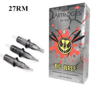 BIGWASP Evolved Gray Disposable Sterilized Safety 27RM Tattoo Needle Cartridges (27 Curved Magnum) 20pcs/box
BIGWASP Evolved Gray Disposable Sterilized Safety 27RM Tattoo Needle Cartridges (27 Curved Magnum) 20pcs/box