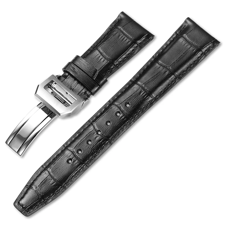 Italian Alligator Grain для IWC кожаный ремешок часов ручной работы 20 мм 21 22 браслет из