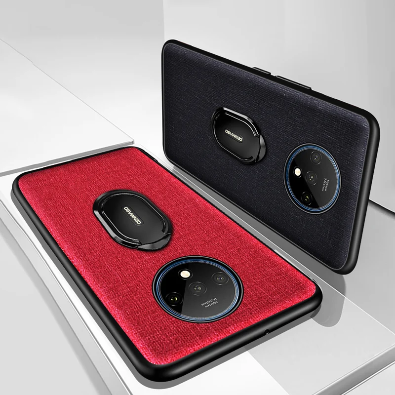 Cenmaso for Oneplus 7T Back Case Shockproof Case for Oneplus 7T One Plus 7T Pro Magnetic Car Holder Ring Cloth Texture Full Case
Cenmaso for Oneplus 7T Back Case Shockproof Case for Oneplus 7T One Plus 7T Pro Magnetic Car Holder Ring Cloth Texture Full Case