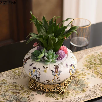 CHINESE RETRO CERAMIC FLOWER POT LIVING ROOM BEDROOM LUXURY GOLD BASE PATTERN VASE CREATIVE DECORATION COUNTRY STYLE HOME DECOR
CHINESE RETRO CERAMIC FLOWER POT LIVING ROOM BEDROOM LUXURY GOLD BASE PATTERN VASE CREATIVE DECORATION COUNTRY STYLE HOME DECOR