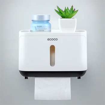 Wall Mount Toilet Paper Holder Tissue Boxes Waterproof Toilet Paper Tray Roll Paper Storage Box Organizer Bathroom Accessories
Wall Mount Toilet Paper Holder Tissue Boxes Waterproof Toilet Paper Tray Roll Paper Storage Box Organizer Bathroom Accessories