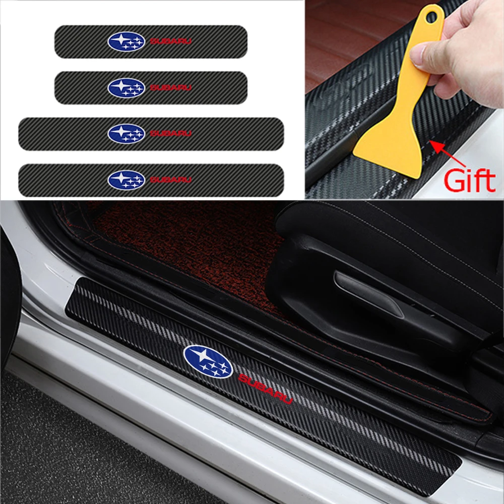 4pc Door Plate Carbon fiber Door Sill Scuff Car Protector Stickers for Subaru Accessories Forester Impreza Outback Legacy Xv Sti
4pc Door Plate Carbon fiber Door Sill Scuff Car Protector Stickers for Subaru Accessories Forester Impreza Outback Legacy Xv Sti