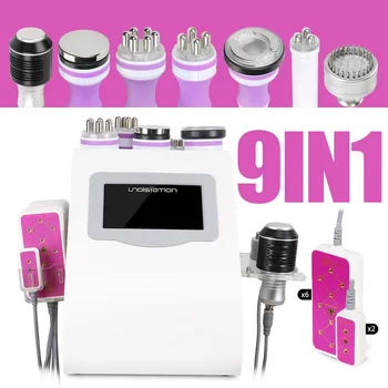 

9 In 1 Ultrasound 40K Vacuum LED Light Therapy Body Suction Slimming Skin Rejuvenation Face and Body Beauty Machine