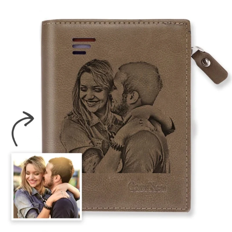 Double Fold Personalized Wallets Men's Custom Engraved Photo Wallet Leather Wallet For Men Multifunctional Zip Bag Coin Purse
Double Fold Personalized Wallets Men's Custom Engraved Photo Wallet Leather Wallet For Men Multifunctional Zip Bag Coin Purse
