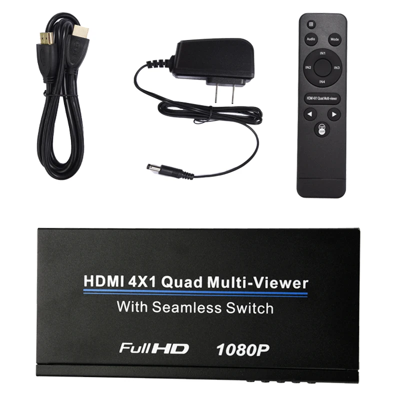 LEORY 4HD 1080P Splitter NK-D941 4x1 Quad Multi-Viewer Screen Divider HDMI With Seamless Switch Video Switcher
LEORY 4HD 1080P Splitter NK-D941 4x1 Quad Multi-Viewer Screen Divider HDMI With Seamless Switch Video Switcher