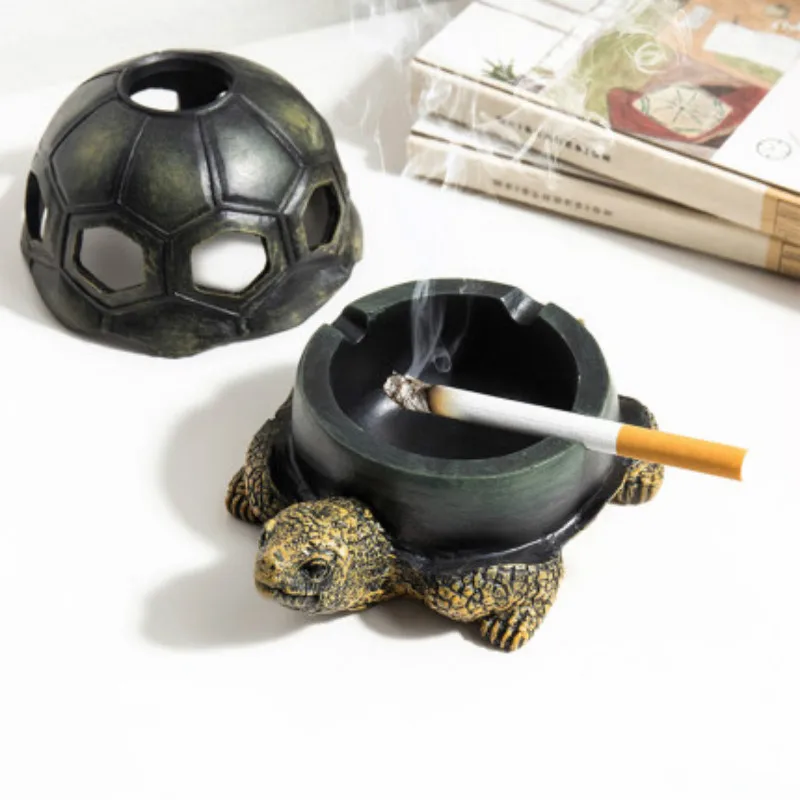 Resin Ashtray with Lids Turtle Smoke Cigar Portable Cigarette Ash Tray Crafts Desktop Decoration Home Decor Father's Day Gift
Resin Ashtray with Lids Turtle Smoke Cigar Portable Cigarette Ash Tray Crafts Desktop Decoration Home Decor Father's Day Gift
