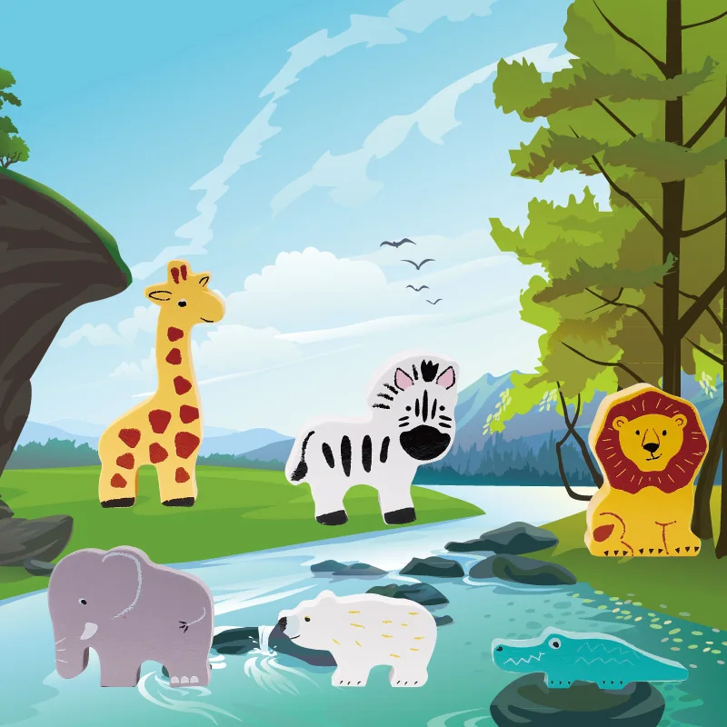 Children Wood Animal 3D Jigsaw Puzzle Building Blocks Baby Intellectual Early Childhood Educational Toy 1-2-3-4 Weeks
Children Wood Animal 3D Jigsaw Puzzle Building Blocks Baby Intellectual Early Childhood Educational Toy 1-2-3-4 Weeks