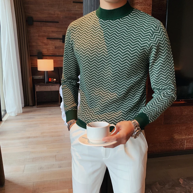 3Colors Sweater Men British Style Autumn Winter Fashion Wave Striped Pullovers Sweaters for Men Long Sleeve Casual Pull Homme
3Colors Sweater Men British Style Autumn Winter Fashion Wave Striped Pullovers Sweaters for Men Long Sleeve Casual Pull Homme