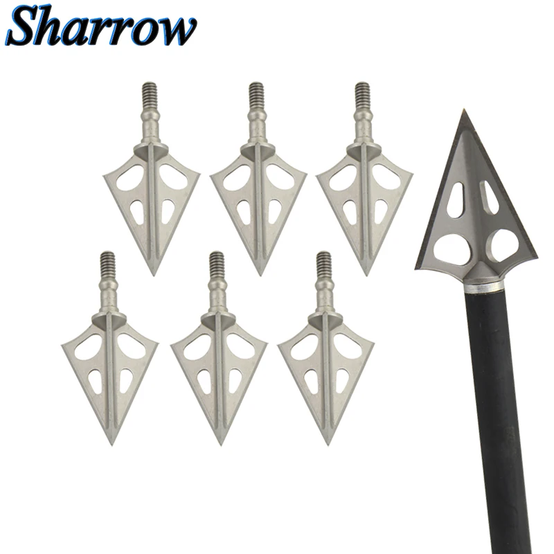 6/12pcs Archery Broadhead Arrowhead Arrow Head Point Tip Three Blade Stainless Steel Outdoor Hunting Shooting Arrows Accessories
6/12pcs Archery Broadhead Arrowhead Arrow Head Point Tip Three Blade Stainless Steel Outdoor Hunting Shooting Arrows Accessories