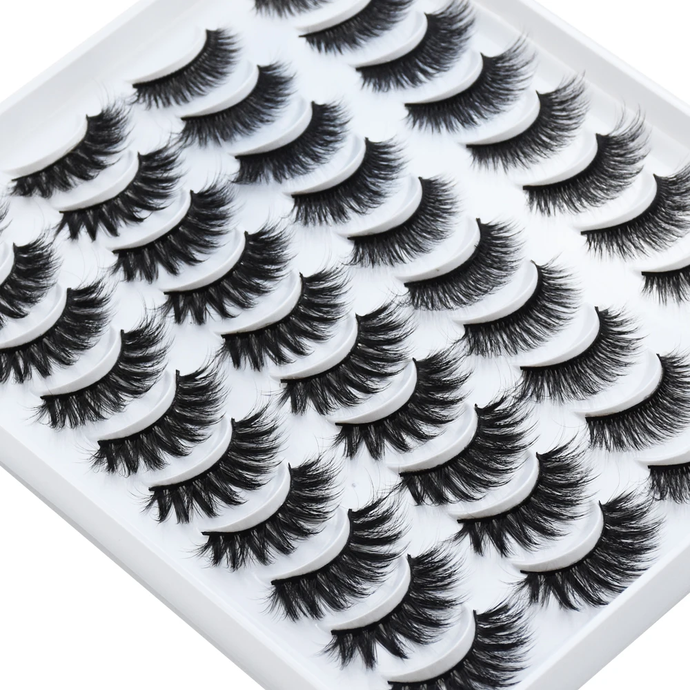 20 Pairs Faux Mink Lashes Natural False Eyelashes Dramatic Volume Fake Lashes Makeup Eyelash Extension Silk Handmade Eyelashes
20 Pairs Faux Mink Lashes Natural False Eyelashes Dramatic Volume Fake Lashes Makeup Eyelash Extension Silk Handmade Eyelashes