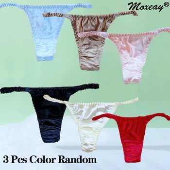 Moxeay Sexy Women Panties G String Tanga Thong Briefs Knickers Initimates Plus Size 100% Silk Satin Panties Woman Lingerie Femme
Moxeay Sexy Women Panties G String Tanga Thong Briefs Knickers Initimates Plus Size 100% Silk Satin Panties Woman Lingerie Femme