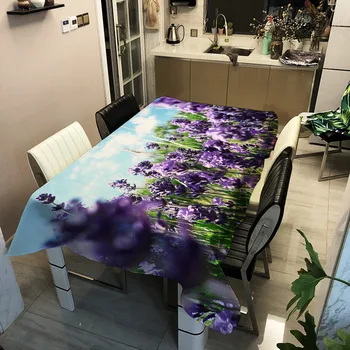 Lavender Polyester Printed Tablecloth Waterproof Oil-resistant Dirty Stain-resistant Table Cloth Rectangular Dining Table Cover
Lavender Polyester Printed Tablecloth Waterproof Oil-resistant Dirty Stain-resistant Table Cloth Rectangular Dining Table Cover