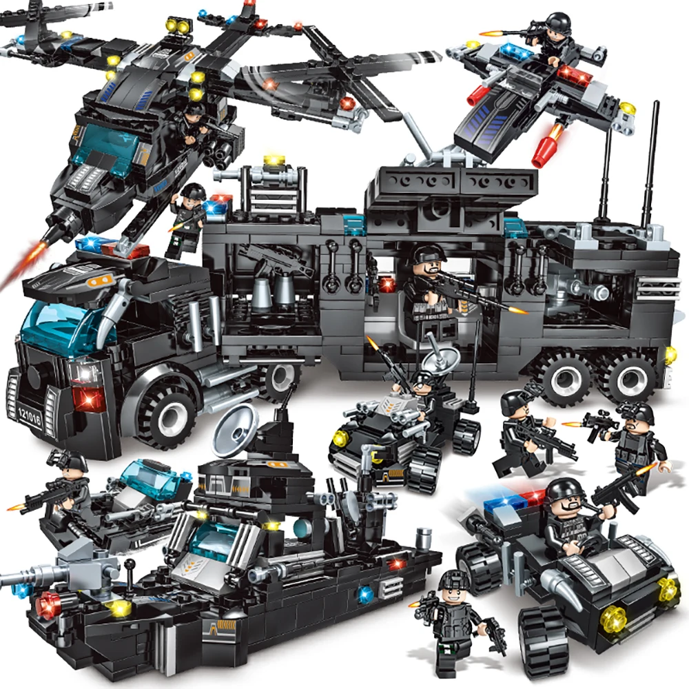 715PCS Building Blocks City Police Series Toys Vehicle Aircraft Boy Toy Educational Truck Blocks Compatible LegoED Model Bricks
715PCS Building Blocks City Police Series Toys Vehicle Aircraft Boy Toy Educational Truck Blocks Compatible LegoED Model Bricks