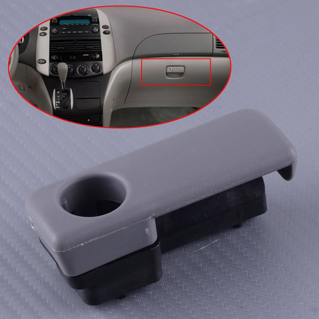DWCX Car Glove Box Lock Latch Compartment Handle Grey Plastic Fit For Toyota Sienna 2004 2005 2006 2007 2008 2009 2010
DWCX Car Glove Box Lock Latch Compartment Handle Grey Plastic Fit For Toyota Sienna 2004 2005 2006 2007 2008 2009 2010