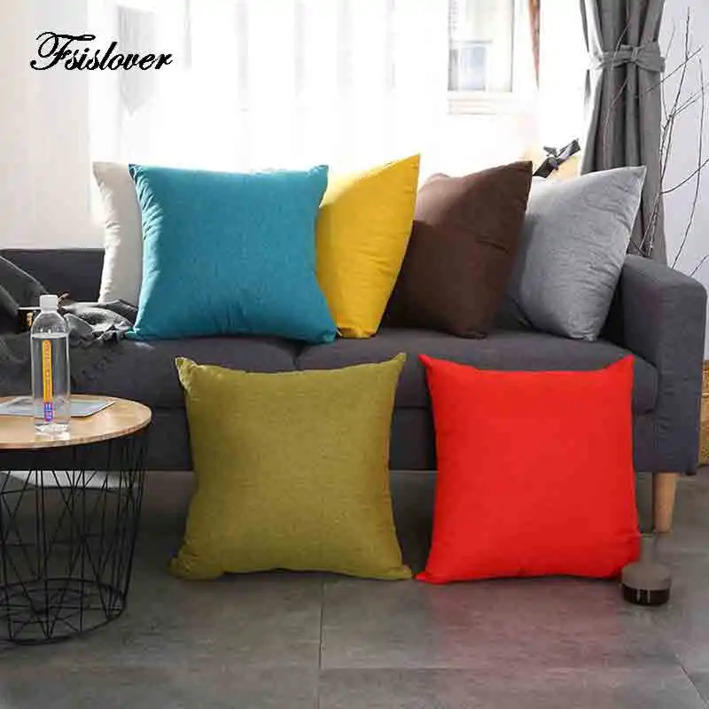 FSISLOVER Solid Cushion Cover Multi-choices Color Pillowcase High Quality Exquisite Home Deco Living Room Pillow Cases
FSISLOVER Solid Cushion Cover Multi-choices Color Pillowcase High Quality Exquisite Home Deco Living Room Pillow Cases