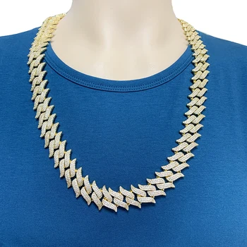 Heavy Thick Lab Diamond Iced Out Micro Pave Cz Gold Thorn Miami Cuban Link Chain Necklace
Heavy Thick Lab Diamond Iced Out Micro Pave Cz Gold Thorn Miami Cuban Link Chain Necklace