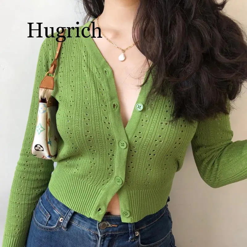2020 Women Button Through Crop Knit Cardigan Open Stitch Cardigans Long-sleeved single-breasted cardigan V-neck knitted sweater
2020 Women Button Through Crop Knit Cardigan Open Stitch Cardigans Long-sleeved single-breasted cardigan V-neck knitted sweater