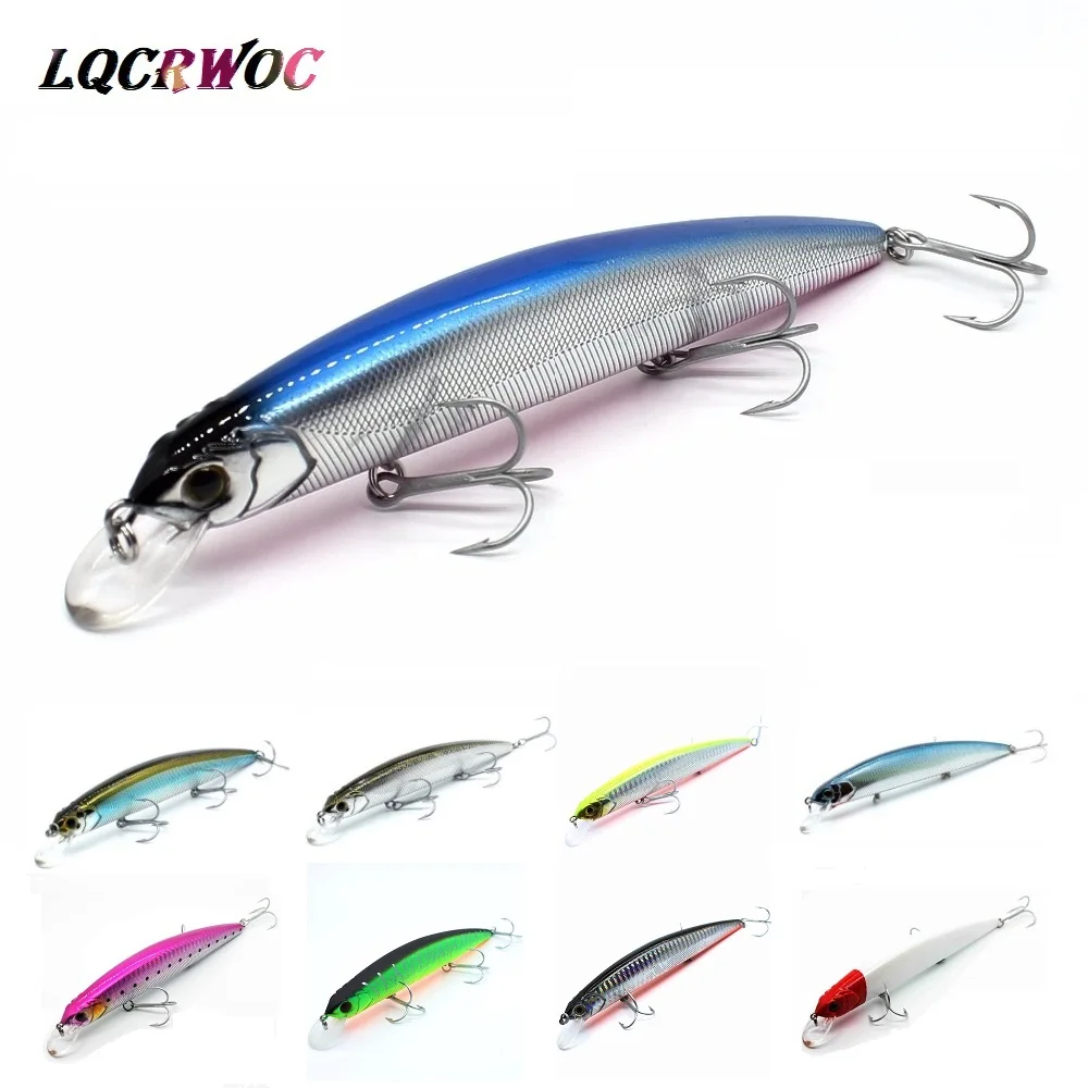 Новый Minnow 130 мм 20 г Щука рыболовная приманка высокого качества жесткие воблеры