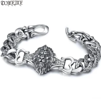 100% 925 Siilver Lion Bracelet Sterling Powerful Lion Man Bracelet Good Luck Bracelet PUNK Jewelry Bracelet
100% 925 Siilver Lion Bracelet Sterling Powerful Lion Man Bracelet Good Luck Bracelet PUNK Jewelry Bracelet