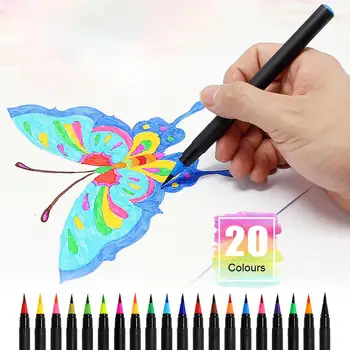 20Color Watercolor Brush Pen Set Students Paint Brush Water Color Brush Pencil Calligraphy Paint Marker Brush Pen for Beginners
20Color Watercolor Brush Pen Set Students Paint Brush Water Color Brush Pencil Calligraphy Paint Marker Brush Pen for Beginners