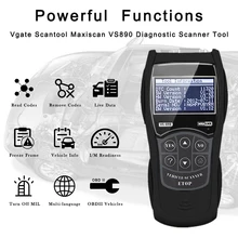 Newly Vgate VS890 OBD2 Scanner VS-890 OBDII Code Reader Support OBD OBDII CAN Protocols 13 Languages Better ELM327 AD310
Newly Vgate VS890 OBD2 Scanner VS-890 OBDII Code Reader Support OBD OBDII CAN Protocols 13 Languages Better ELM327 AD310