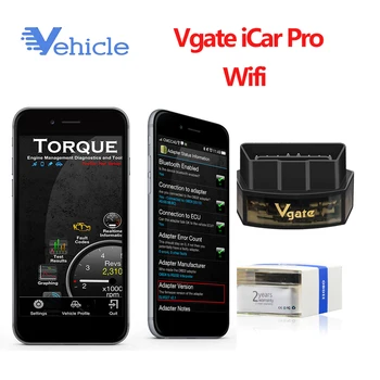 Vgate iCar ELM327 Bluetooth/WIFI Interface IOS/Android Vgate Icar Wifi ELM 327 OBD2 OBDII Car Diagnostic Scanner
Vgate iCar ELM327 Bluetooth/WIFI Interface IOS/Android Vgate Icar Wifi ELM 327 OBD2 OBDII Car Diagnostic Scanner