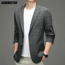 High End New Designer Brand Luxury Casual Fashion Plaid Smart Slim Fit Party Mens Blazer Suite Jacket Elegant Mens Clothing 2021
High End New Designer Brand Luxury Casual Fashion Plaid Smart Slim Fit Party Mens Blazer Suite Jacket Elegant Mens Clothing 2021