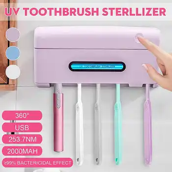 UV Light Ultraviolet Toothbrush Sterilizer Automatic Toothpaste Dispenser Home Toothbrush Holder Bathroom Accessories
UV Light Ultraviolet Toothbrush Sterilizer Automatic Toothpaste Dispenser Home Toothbrush Holder Bathroom Accessories