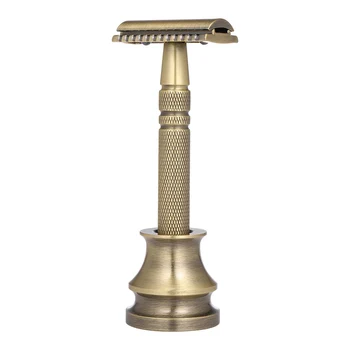 Adjustable Razor Shaving Kit Metal Double Edge Safety Razor with Stand Manual Beard Mustache Removal Tool Hair Removal Shaver
Adjustable Razor Shaving Kit Metal Double Edge Safety Razor with Stand Manual Beard Mustache Removal Tool Hair Removal Shaver