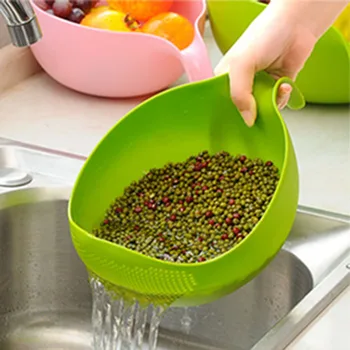 Durable Rice Washing Filter Strainer Kitchen Tool Beans Peas Sieve Basket Colanders Cleaning Gadget Filtering With Handle Newest
Durable Rice Washing Filter Strainer Kitchen Tool Beans Peas Sieve Basket Colanders Cleaning Gadget Filtering With Handle Newest