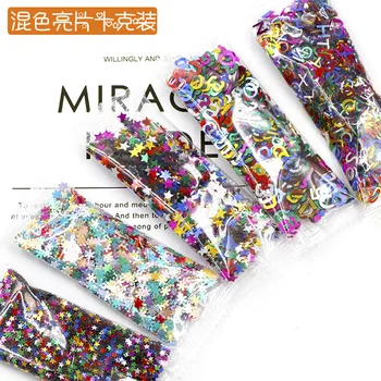 10g diy filling material mixed color five-pointed star alphanumeric snowflake sequin jewelry Making
10g diy filling material mixed color five-pointed star alphanumeric snowflake sequin jewelry Making