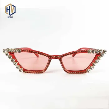 New Rhombus Sunglasses Women Cat Eyes Rhinestone Decoration Sun Glasses Big Frame Ocean Lens Eyeglasses UV400 
New Rhombus Sunglasses Women Cat Eyes Rhinestone Decoration Sun Glasses Big Frame Ocean Lens Eyeglasses UV400