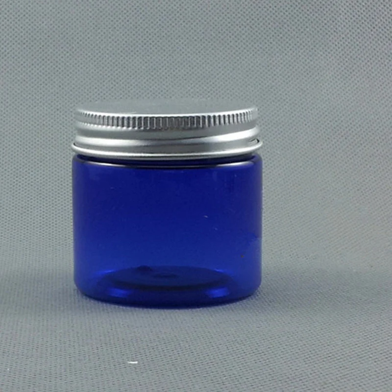 50pc/lot 50ml Blue Clear Plastic Cosmetic Jar Serum Bottle Silver Aluminum Cap 50g High End Refillable Cream Case Metal Lid
50pc/lot 50ml Blue Clear Plastic Cosmetic Jar Serum Bottle Silver Aluminum Cap 50g High End Refillable Cream Case Metal Lid