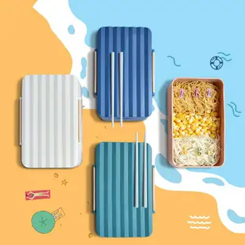 900ML Microwave Lunch Box Student Bento Boxes With Chopsticks Leak Proof Picnic Meal Prep Containers Portable Salad Box 
900ML Microwave Lunch Box Student Bento Boxes With Chopsticks Leak Proof Picnic Meal Prep Containers Portable Salad Box