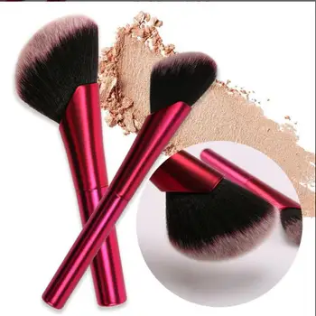 KESMALL New slanting head blush loose powder rouge repair capacity rose red aluminum tube single foundation brush S008 
KESMALL New slanting head blush loose powder rouge repair capacity rose red aluminum tube single foundation brush S008