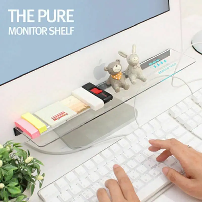 Sticky Computer Monitor Stand Shelf Desktop Rack Storage Office Sundries Drawer Transparent Simple Storage Shelf Storage Board
Sticky Computer Monitor Stand Shelf Desktop Rack Storage Office Sundries Drawer Transparent Simple Storage Shelf Storage Board