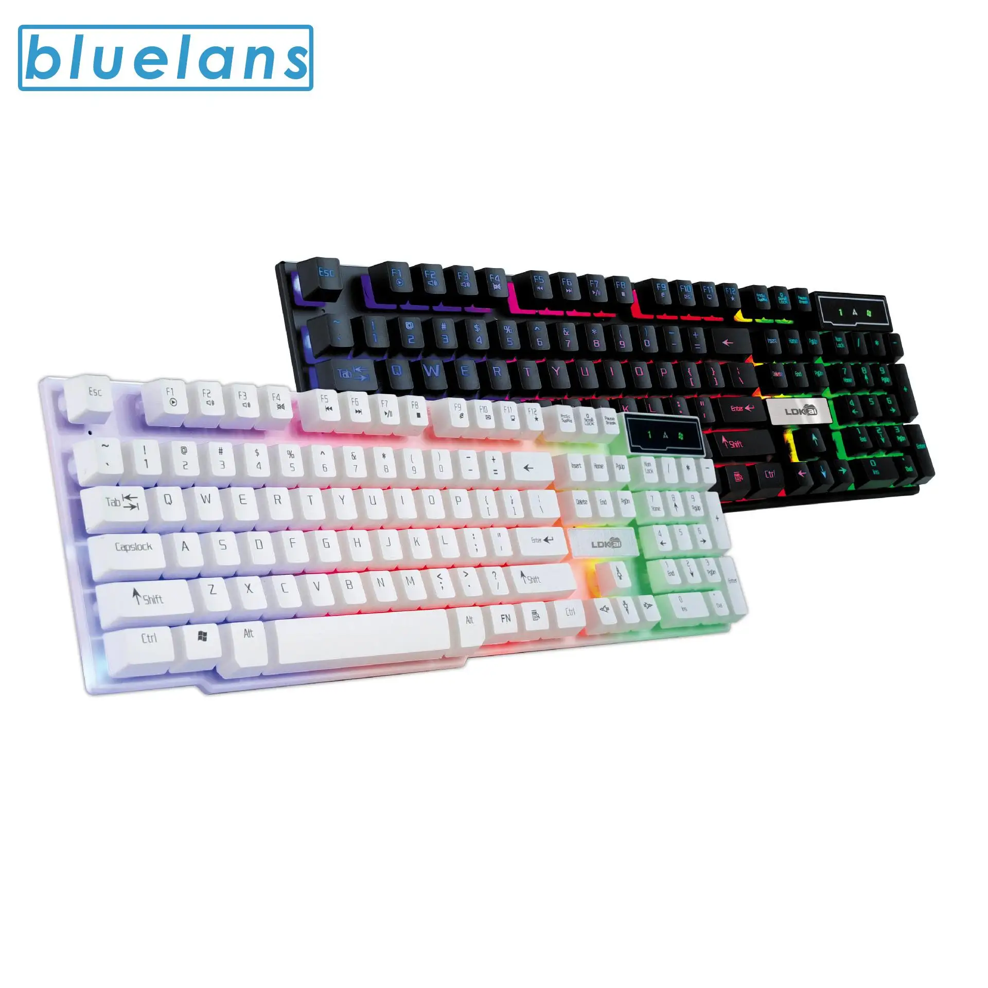 Colorful Rainbow LED Illuminated Backlight USB Wired Desktop Gaming Keyboard Three Zones Adjustable RGB Breathing Light Effect
Colorful Rainbow LED Illuminated Backlight USB Wired Desktop Gaming Keyboard Three Zones Adjustable RGB Breathing Light Effect