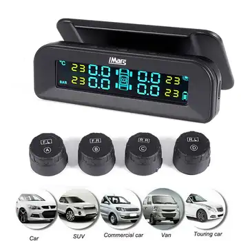 IMARS T260 Solar Tire Pressure Monitor System Real-time Tester LCD Screen 4 External Sensors Vibration Power On and Auto Pow
IMARS T260 Solar Tire Pressure Monitor System Real-time Tester LCD Screen 4 External Sensors Vibration Power On and Auto Pow