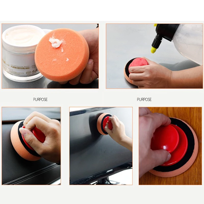 6Pcs Car Wash Wax Sponge Polish Pad Polishing Cleaning Applicator Pad Handle
6Pcs Car Wash Wax Sponge Polish Pad Polishing Cleaning Applicator Pad Handle