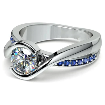 Huitan Classic AAA Cubic Zirconia Weeding Bridal Ring Unique Design Blue CZ Stylish Noble Proposal Ring for Girlfriend Fine Gift
Huitan Classic AAA Cubic Zirconia Weeding Bridal Ring Unique Design Blue CZ Stylish Noble Proposal Ring for Girlfriend Fine Gift