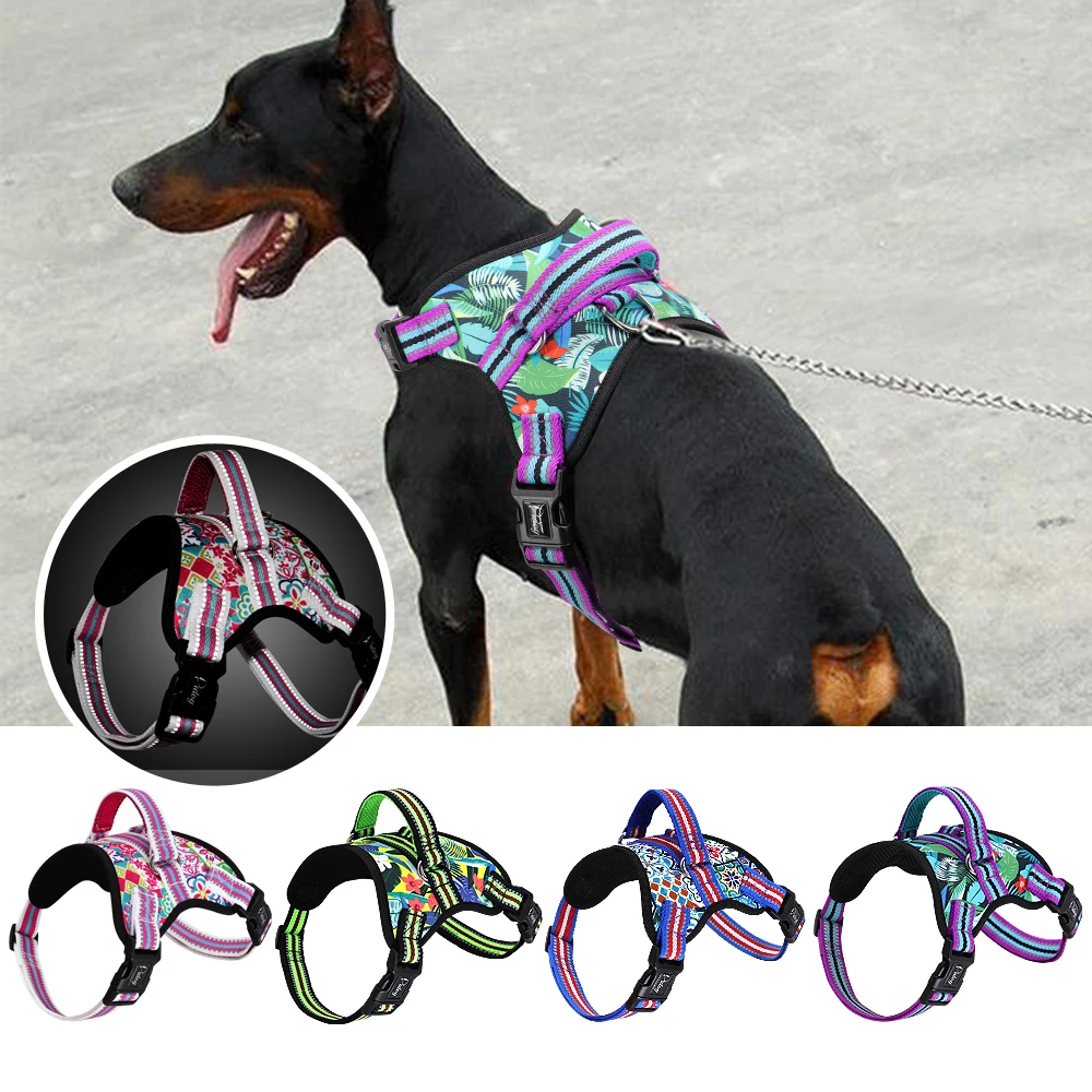 printed dog harness