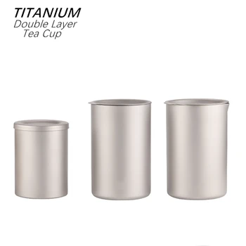 Home Outdoor 350ml Titanium Double Layer Anti-scalding TeaCup with Filter Cover Tea Mug Tea Maker Tea Mesh Infuser with Strainer
Home Outdoor 350ml Titanium Double Layer Anti-scalding TeaCup with Filter Cover Tea Mug Tea Maker Tea Mesh Infuser with Strainer