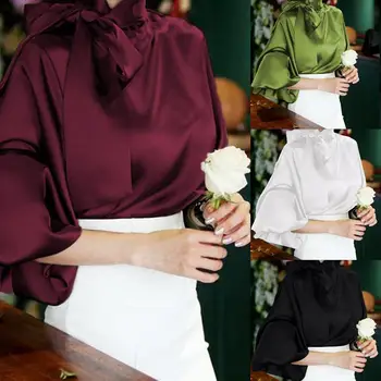 Celmia 2020 Women Satin Clothing Fashion Blouses Casual Long Sleeve Blusas Bow Tie Tops Elegant Office Ladeis Shirts Plus Size
Celmia 2020 Women Satin Clothing Fashion Blouses Casual Long Sleeve Blusas Bow Tie Tops Elegant Office Ladeis Shirts Plus Size