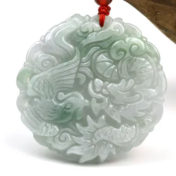Women Necklace Pendant Burma Jade Glass AAA 3D Carved Dragon Phoenix Pendant Gift for Male Female Fine Jewelry
Women Necklace Pendant Burma Jade Glass AAA 3D Carved Dragon Phoenix Pendant Gift for Male Female Fine Jewelry